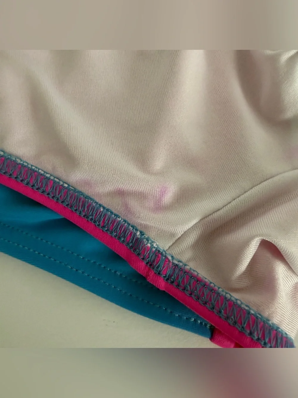 AussieBum Men’s Pink Blue Square Cut Swim Trunk Size L Made in Australia